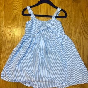 BLUE/WHITE STRIPPED DRESS 3T